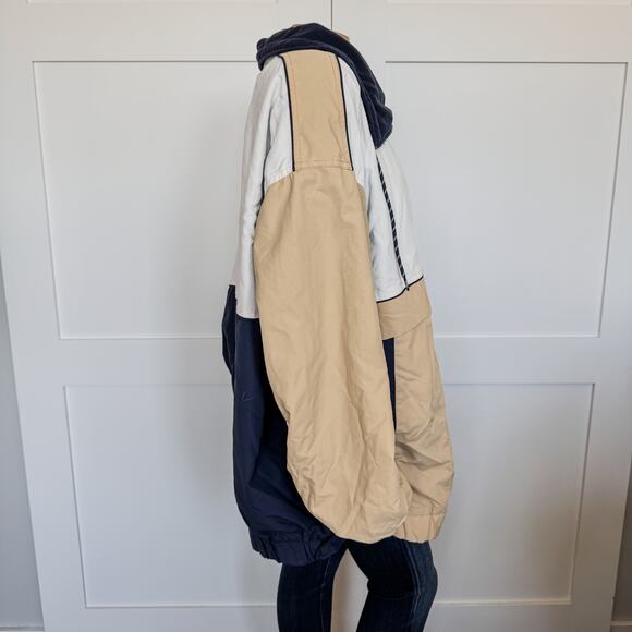 2022 Tommy Hilfiger Oversized Color Block Trench Style Jacket-Men's Size Large - Picture 3 of 13